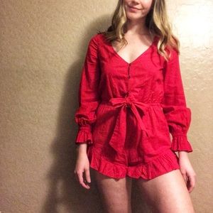 Billabong long sleeve romper